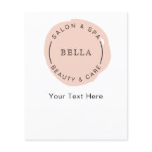 Minimale moderne blush salon spa Coupons Flyer