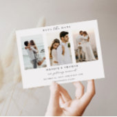 Minimale moderne boogfoto Opslaan Datum invullen Kaart