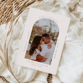 Minimale moderne boogfoto Opslaan Datum Kaart