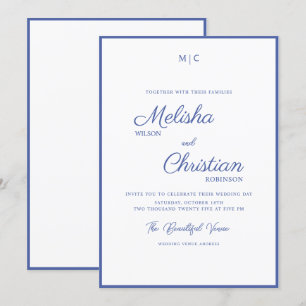 Minimale Moderne Calligrafie Weddenschap Kaart