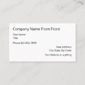 Minimale moderne computerservices visitekaartje (Achterkant)