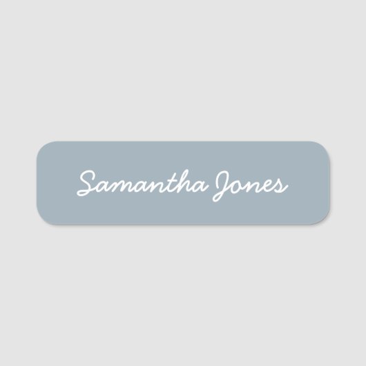 Minimale moderne, cursieve scriptnaamtag naamplaatje (Voorkant)