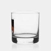 Minimale moderne datum van de Aangepaste bruiloft  Whisky Glas (Links)