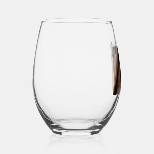 Minimale moderne datum van de Aangepaste bruiloft Wijnglas Zonder Voet (Rechts)