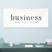 Minimale moderne, eenvoudige bedrijfsnaam spandoek (Beurs)