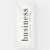 Minimale moderne, eenvoudige bedrijfsnaam spandoek (Verticaal)