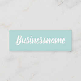 Minimale moderne, eenvoudige trendmatige blauwe tr mini visitekaartje