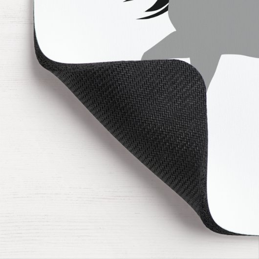 Minimale Moderne Elegante Chic Simpele Grijze Paar Muismat (Hoek)