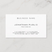 Minimale moderne, elegante design Professional Visitekaartje (Achterkant)