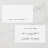 Minimale moderne, elegante design Professional Visitekaartje (Voorkant / Achterkant)