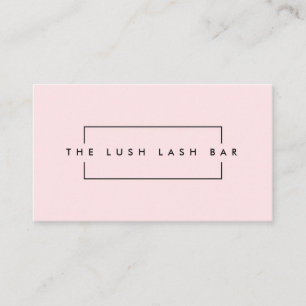 Minimale moderne Eyelash & Brows Business Visitekaartje