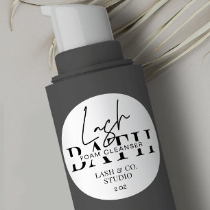 Minimale Moderne Eyelash Extensions Ronde Sticker