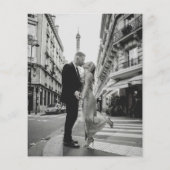 Minimale moderne foto bruiloft menu (Achterkant)