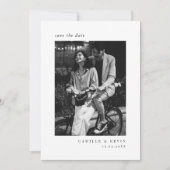 Minimale moderne foto Opslaan Datum Kaart (Voorkant)