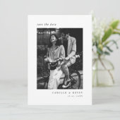 Minimale moderne foto Opslaan Datum Kaart (Staand voorkant)