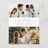 Minimale moderne foto Opslaan Datum uitnodiging (Voorkant)