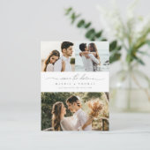 Minimale moderne foto Opslaan Datum uitnodiging (Staand voorkant)