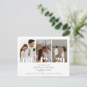 Minimale moderne foto Opslaan Datum uitnodiging (Staand voorkant)