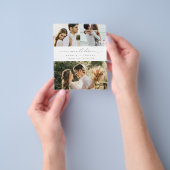 Minimale moderne foto Opslaan Datum uitnodiging Flyer (Hand)