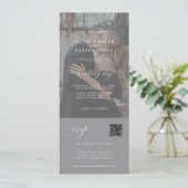 Minimale moderne fotobruiloft in één kaart (Staand voorkant)