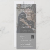 Minimale moderne fotobruiloft in één kaart (Voorkant)