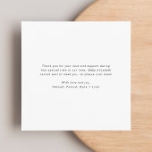 Minimale moderne fotogeboorte aankondiging