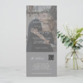 Minimale moderne gegevens over fotobruiloft in één kaart (Staand voorkant)