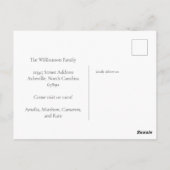 Minimale moderne gele aankondiging briefkaart (Achterkant)