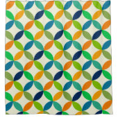 Minimale moderne geometrie uit de midden-eeuw douchegordijn (Voorkant)