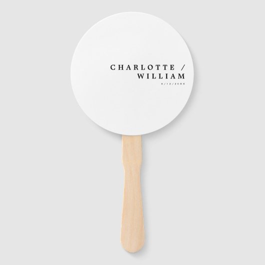 Minimale moderne grafische typografie handwaaier (Voorkant)