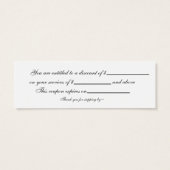 Minimale moderne grijze zalf- en spectaculaire Kaa Mini Visitekaartjes (Achterkant)