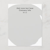 Minimale moderne grijze zout- en ruimtebrochures flyer (Achterkant)