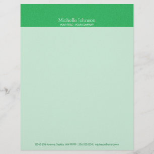 Minimale moderne groene korrelige textuur briefhoofd
