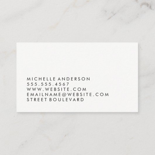 Minimale moderne Grunge Gold Lux Spatter Visitekaartje (Achterkant)