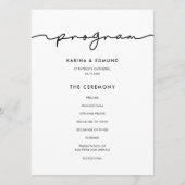 Minimale moderne handgeschreven kalligrafie programma (Voorkant)