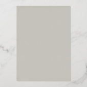 Minimale Moderne Hart en Manuscript Dank u Folie Uitnodiging (Achterkant)
