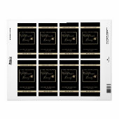 Minimale moderne honingbijenhoningpot etiket (Full Sheet)