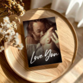 Minimale Moderne I Love You Photo Replace Insert Briefkaart