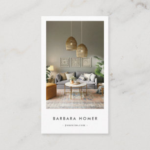 Minimale moderne interieurontwerper visitekaartje