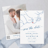 Minimale moderne kaart van Kennebunkport Maine