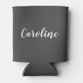 Minimale moderne kalligrafie, zwart wit blikjeskoeler (Voorkant)