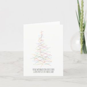 minimale, moderne Kerst Feestdagen Kaart