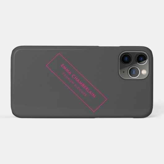 Minimale moderne legant Neon Case-Mate iPhone Case (Achterkant (horizontaal))