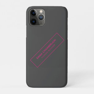 Minimale moderne legant Neon iPhone 11 Pro Hoesje