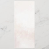 Minimale moderne legante bruiloft menu (Achterkant)