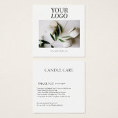 Minimale moderne Logo kaartenpas Vierkante Visitekaartjes (Voorkant /achterkant)