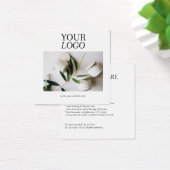 Minimale moderne Logo kaartenpas Vierkante Visitekaartjes (Bureau)