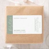 Minimale moderne luxetiket wit label (Insitu)