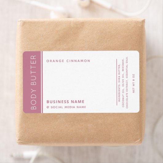 Minimale moderne luxetiket wit label (Insitu)