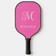 Minimale moderne naam en monogram, roze of kleur